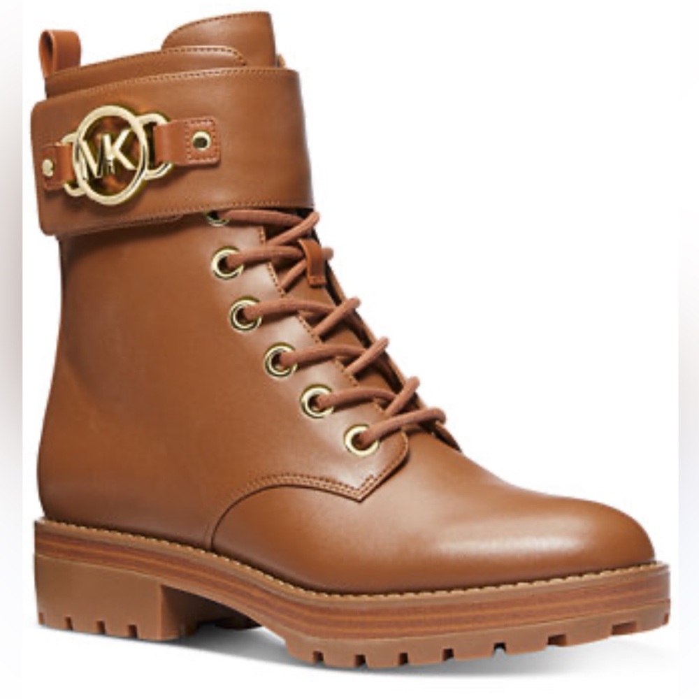NEW Michael Kors Tatum Lace Up Boots Size 9.5